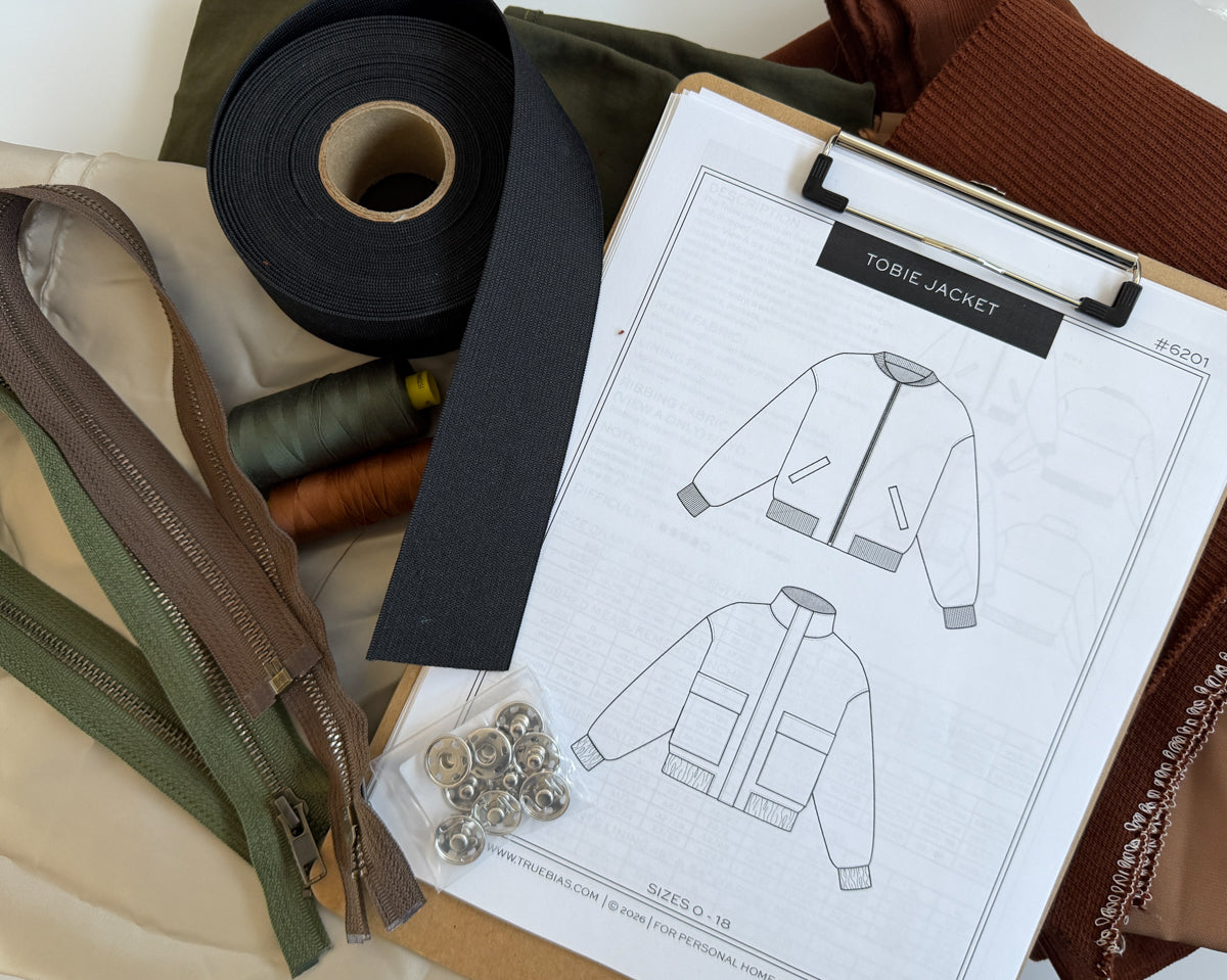 Fabric and Notions for the Tobie Jacket