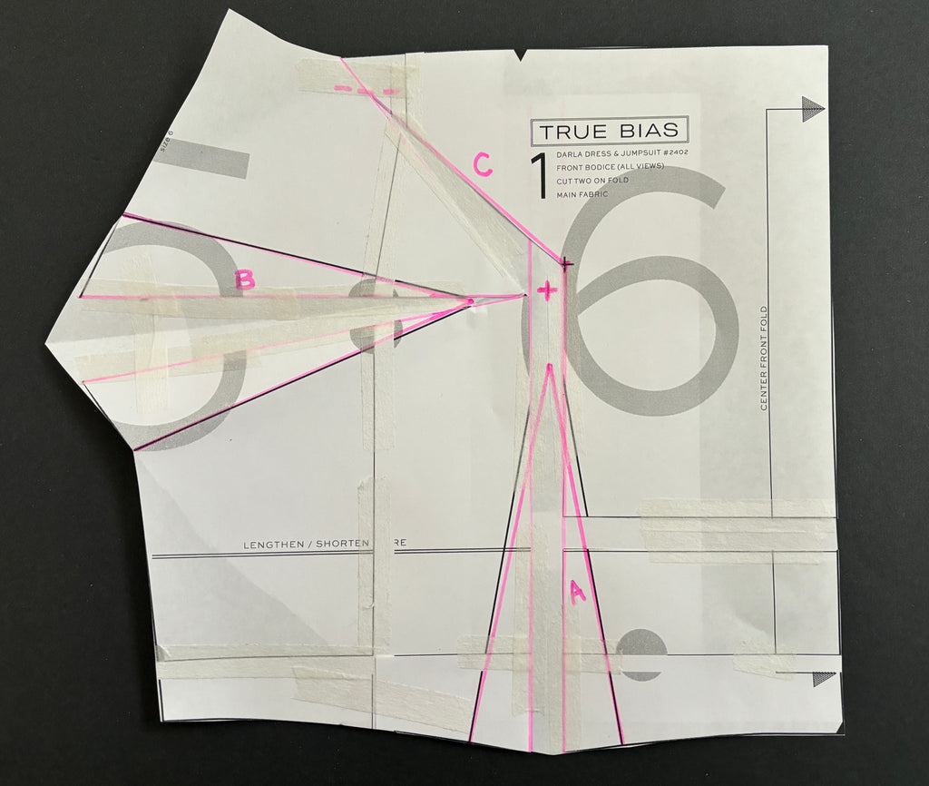 Bust Adjustments for the Darla Pattern – True Bias