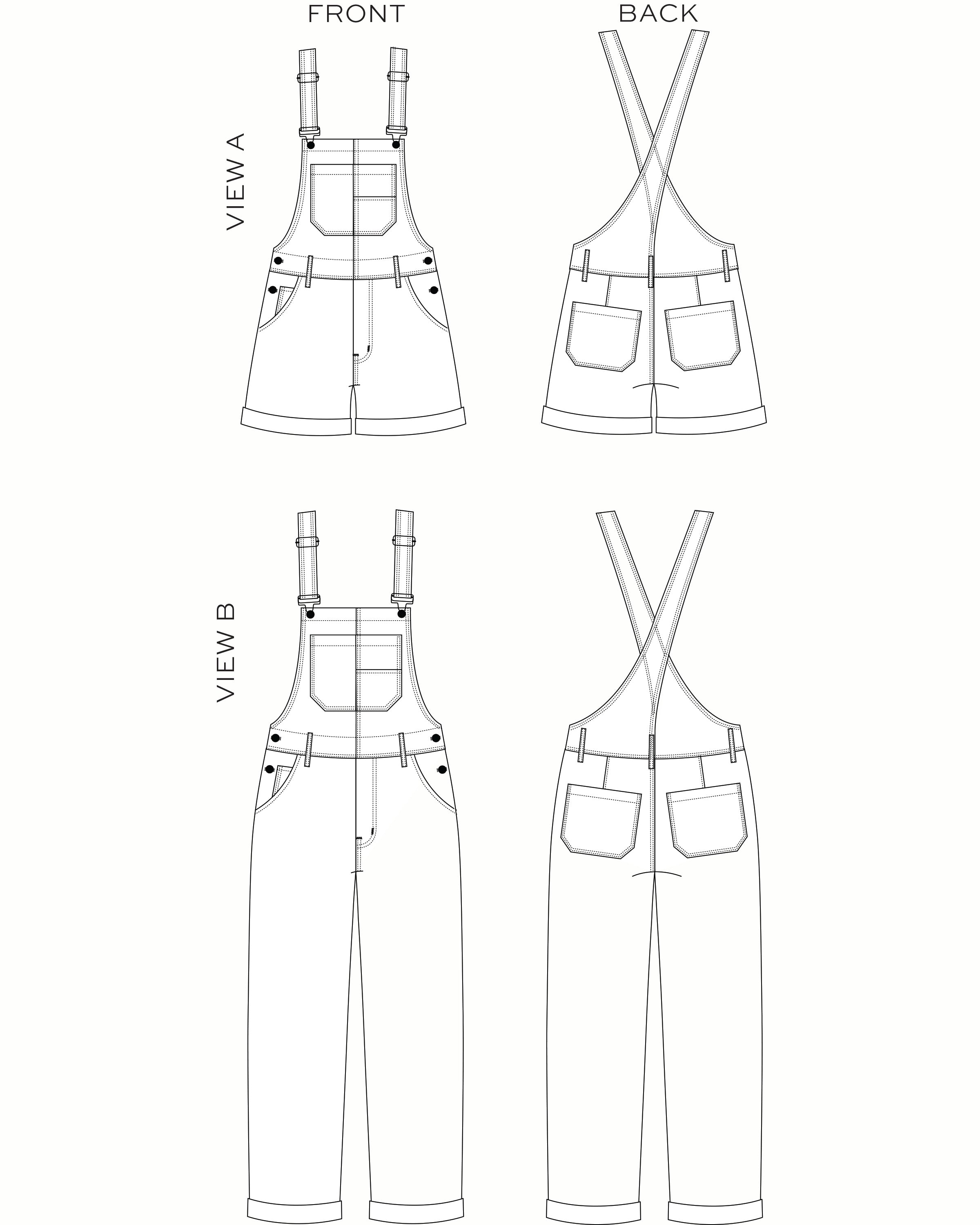12+ How To Draw Overalls