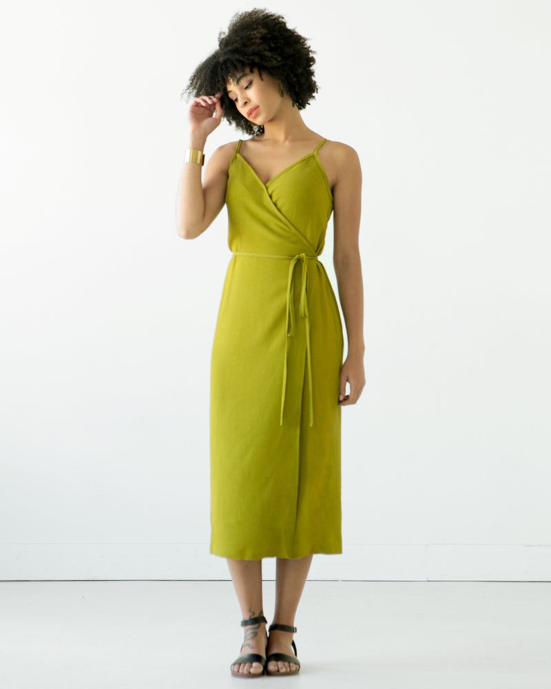 Calvin Wrap Dress Top – True Bias - Main Image