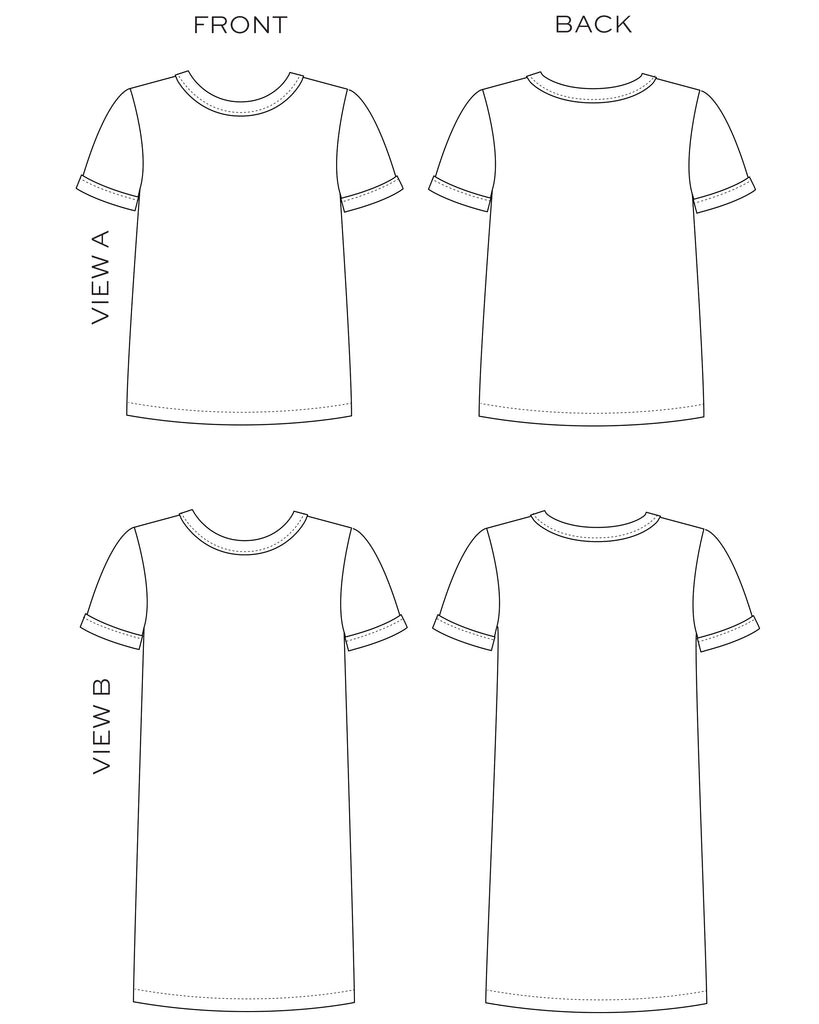 Mini Rio Ringer T-Shirt & Dress – True Bias